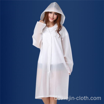 Weiße durchscheinende Eva-Regenbekleidung für Erwachsene